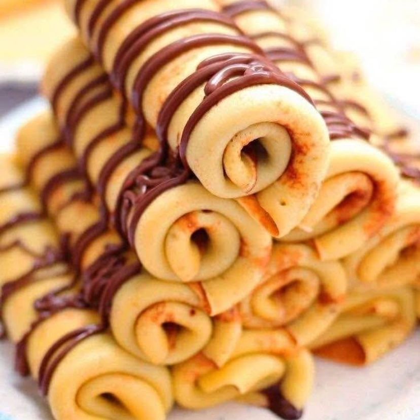 Crêpes Nature Au Chocolat