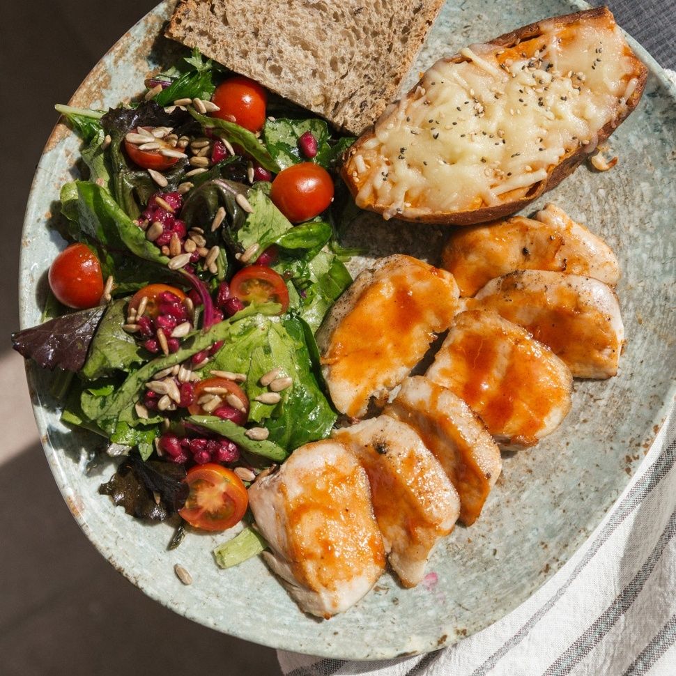 Pollo glaseado hot honey