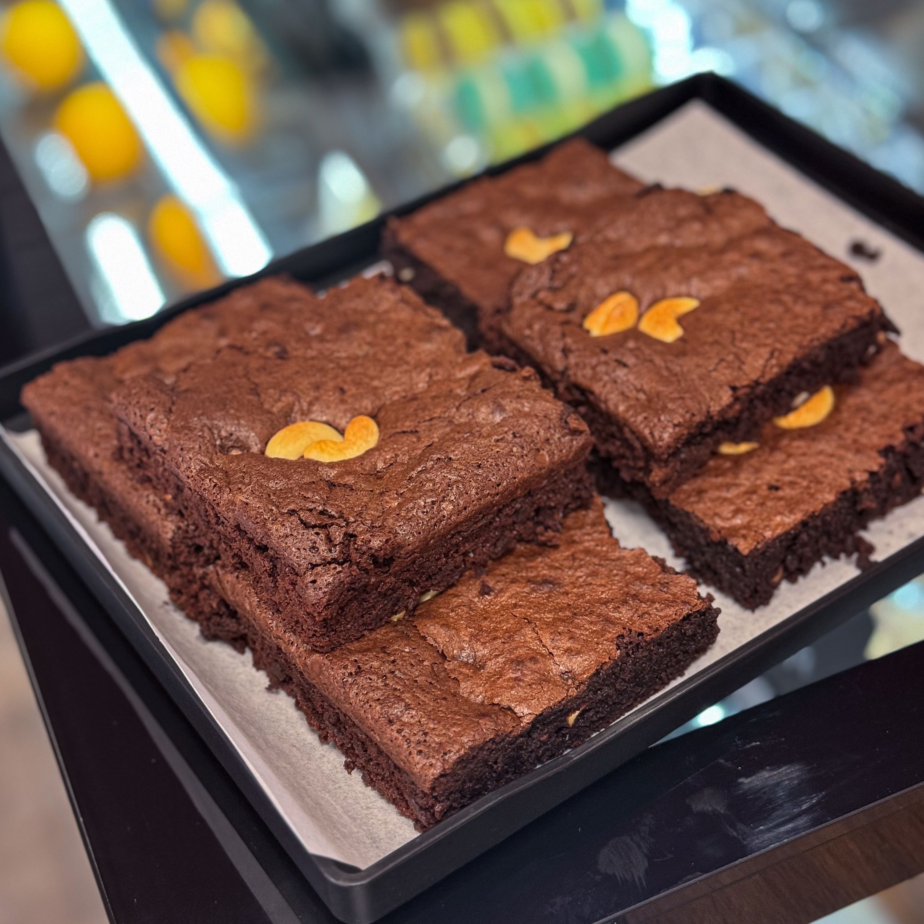 Brownie con anacardos
