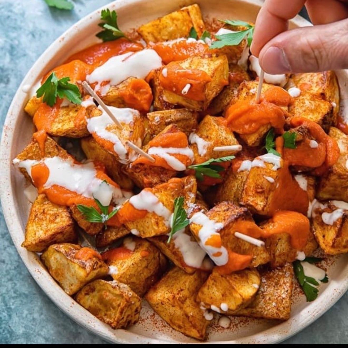Patatas Con Roquefort
