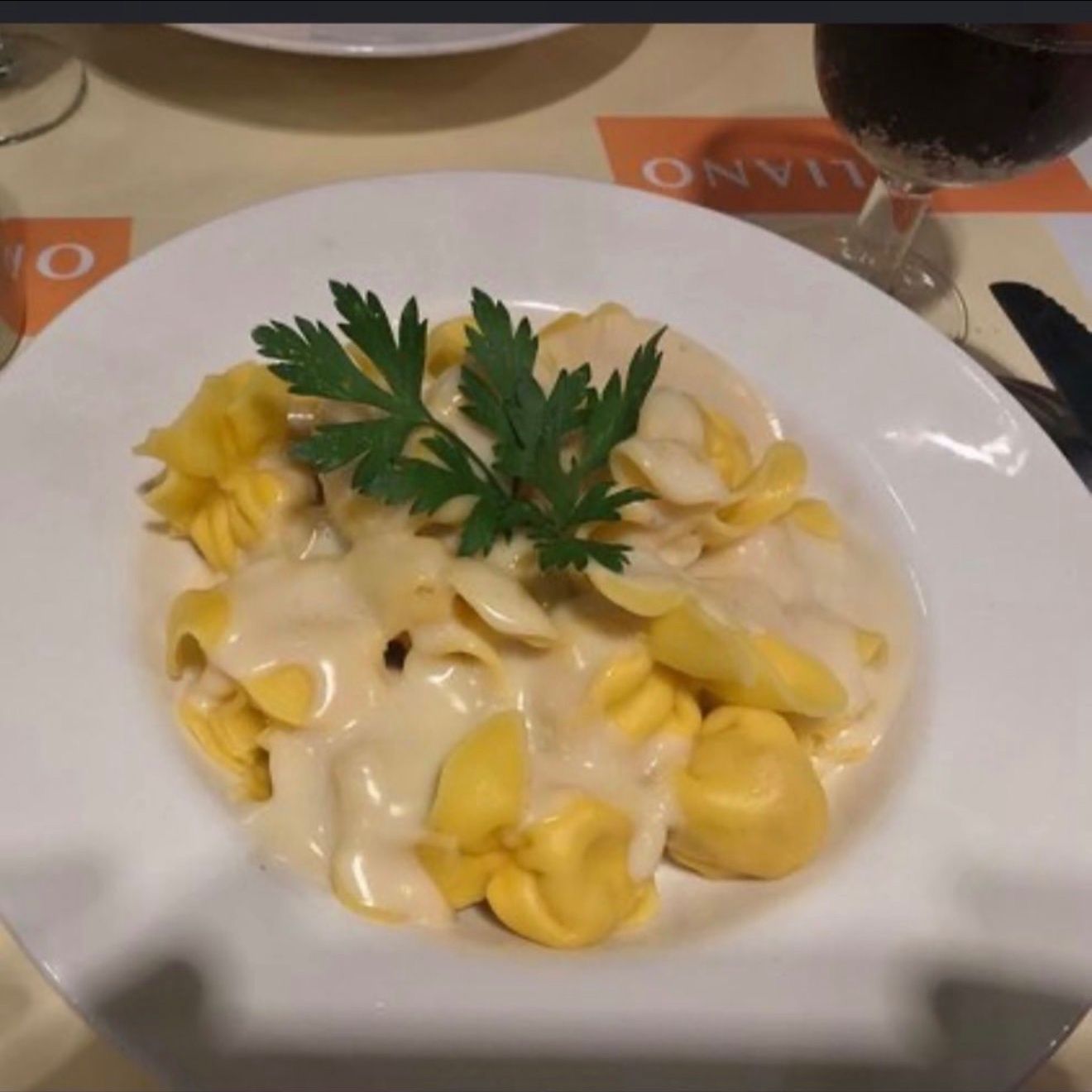 Pasta Con Crema De Almendras
