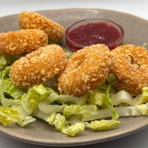 Aritos De Queso Gouda /Gouda cheese rings.