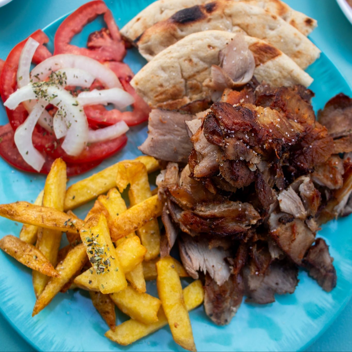 Plato Gyros Cerdo/Pollo