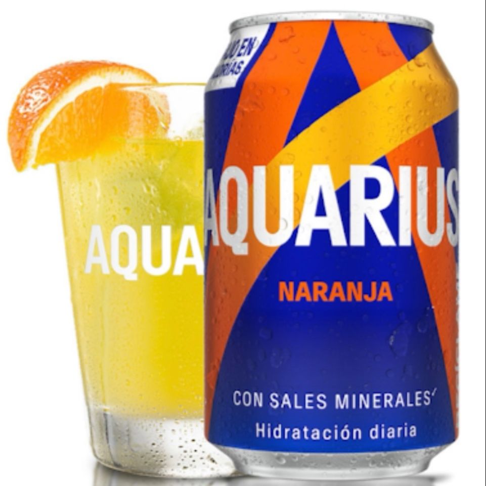 Aquarius Naranja Lata 330Ml