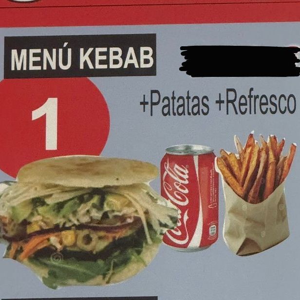 Menú Kebab