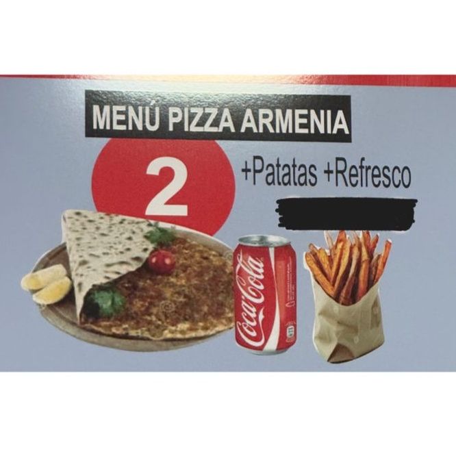 Menú Pizza Armenia