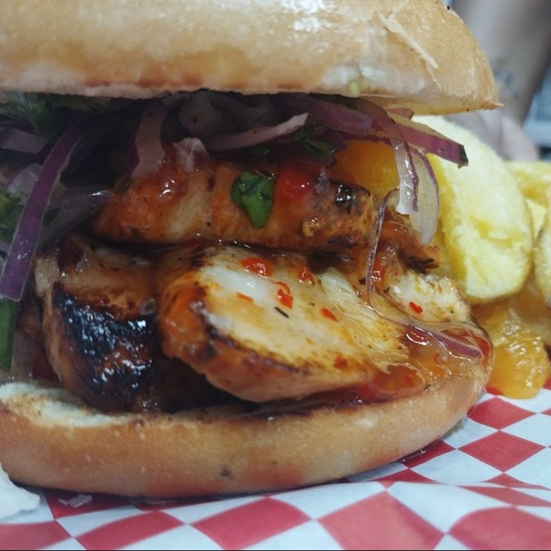 Hamburguesa de Pollo a la parrilla