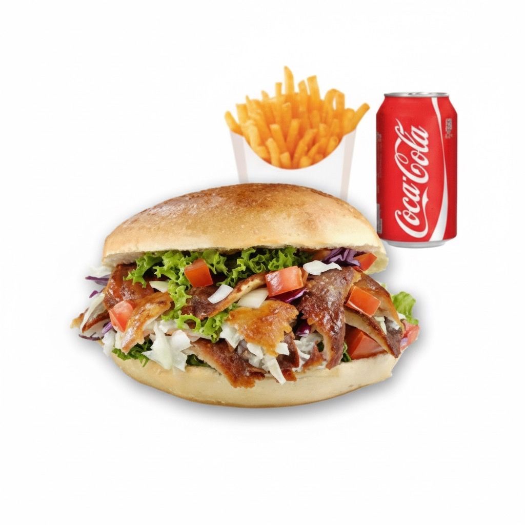 Menú Döner Kebab Con Queso 