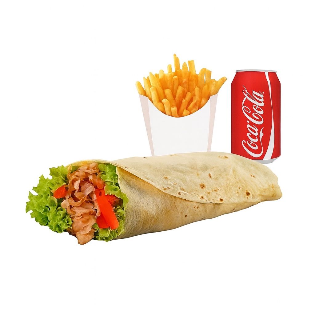 Menú Dürüm Kebab Doble Con Queso 