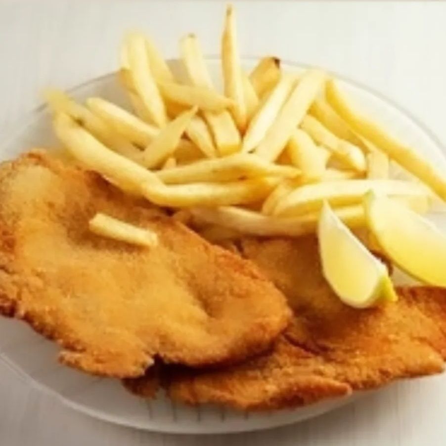 ESCALOPA DE POLLO CON PATATAS