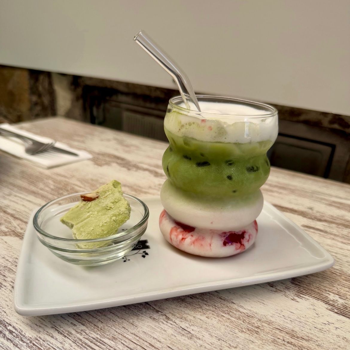 Strawberry Matcha Latte