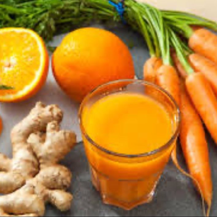 Fresh Orange Juice, Carrot & Ginger