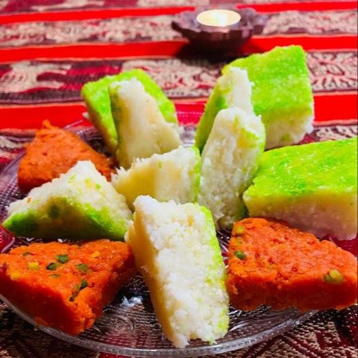 Dolce di cocco e pistacchio