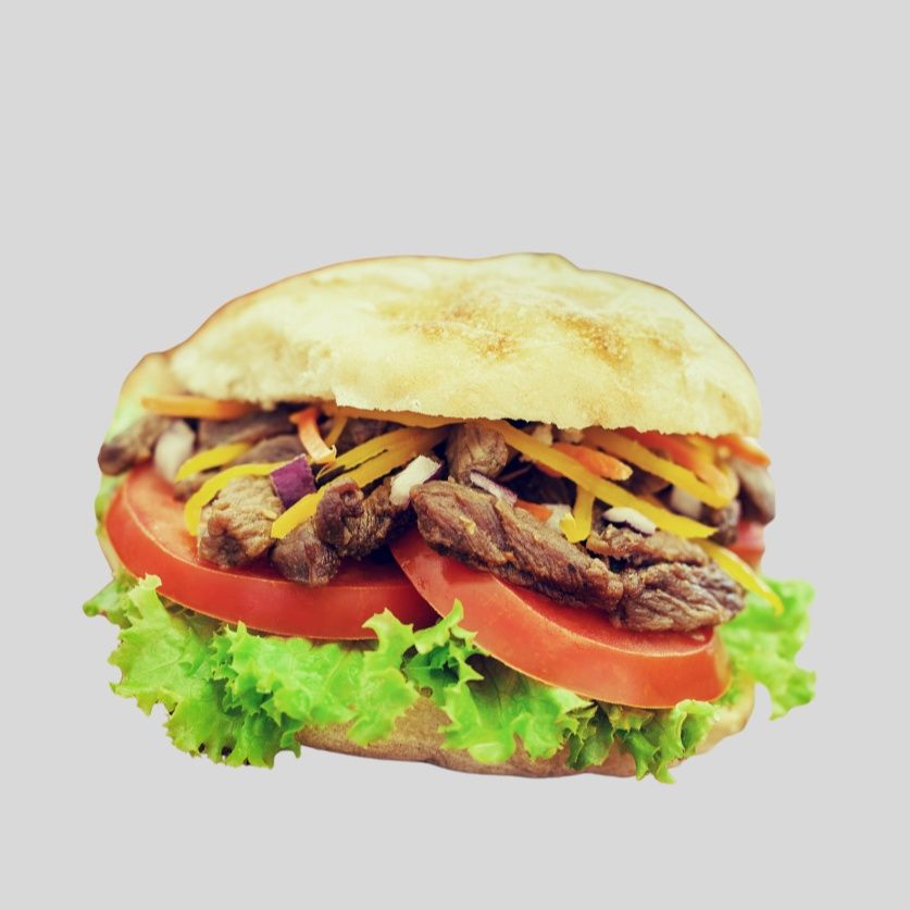 Panino kebab solo carne