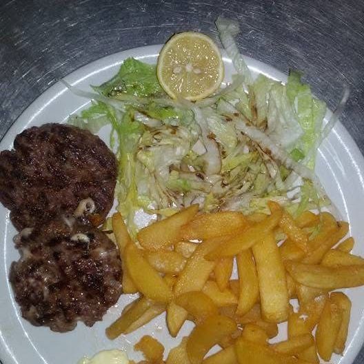 Hamburger con patatine