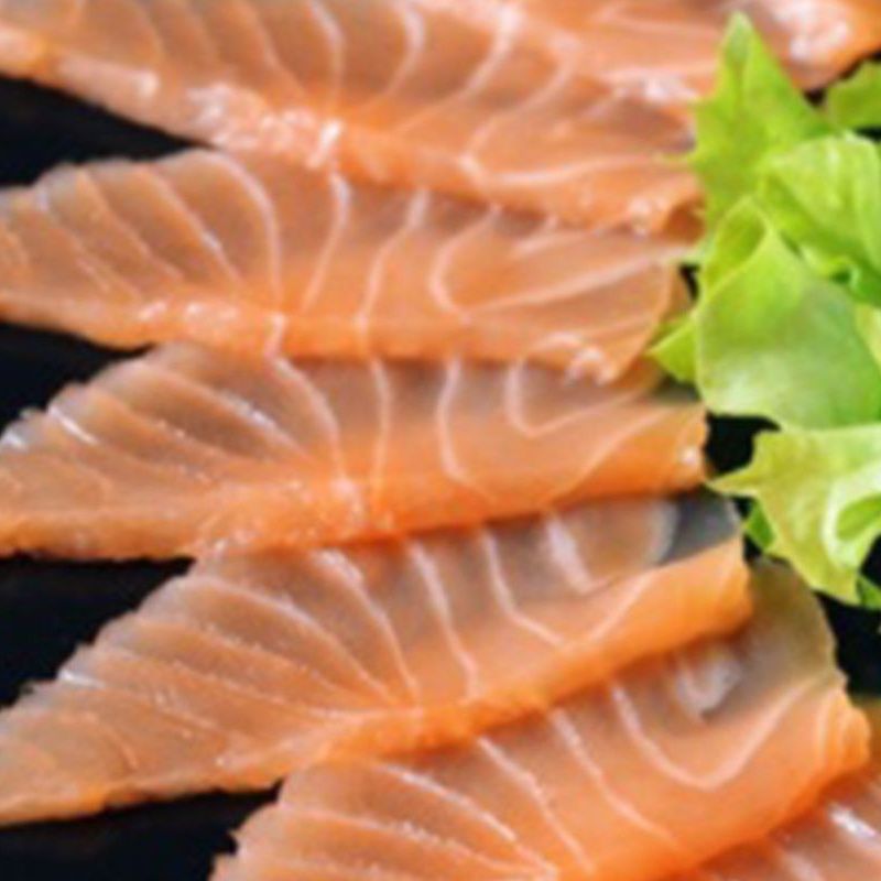 11-Carpaccio salmone (9 pezzi)