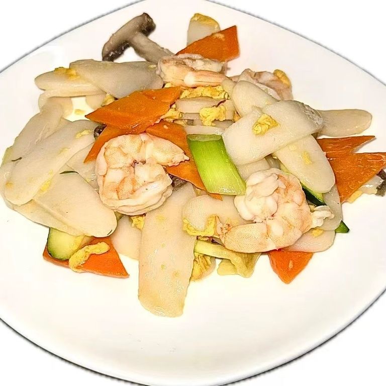 Gnocchi di riso con gamberi