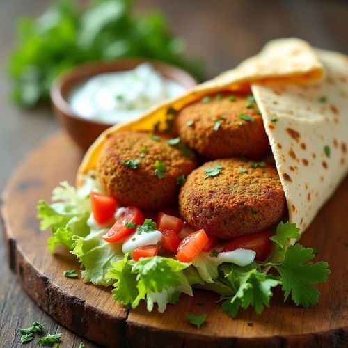 Piadina falafel