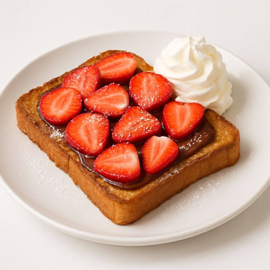 French Toast Nutella & Strawberries