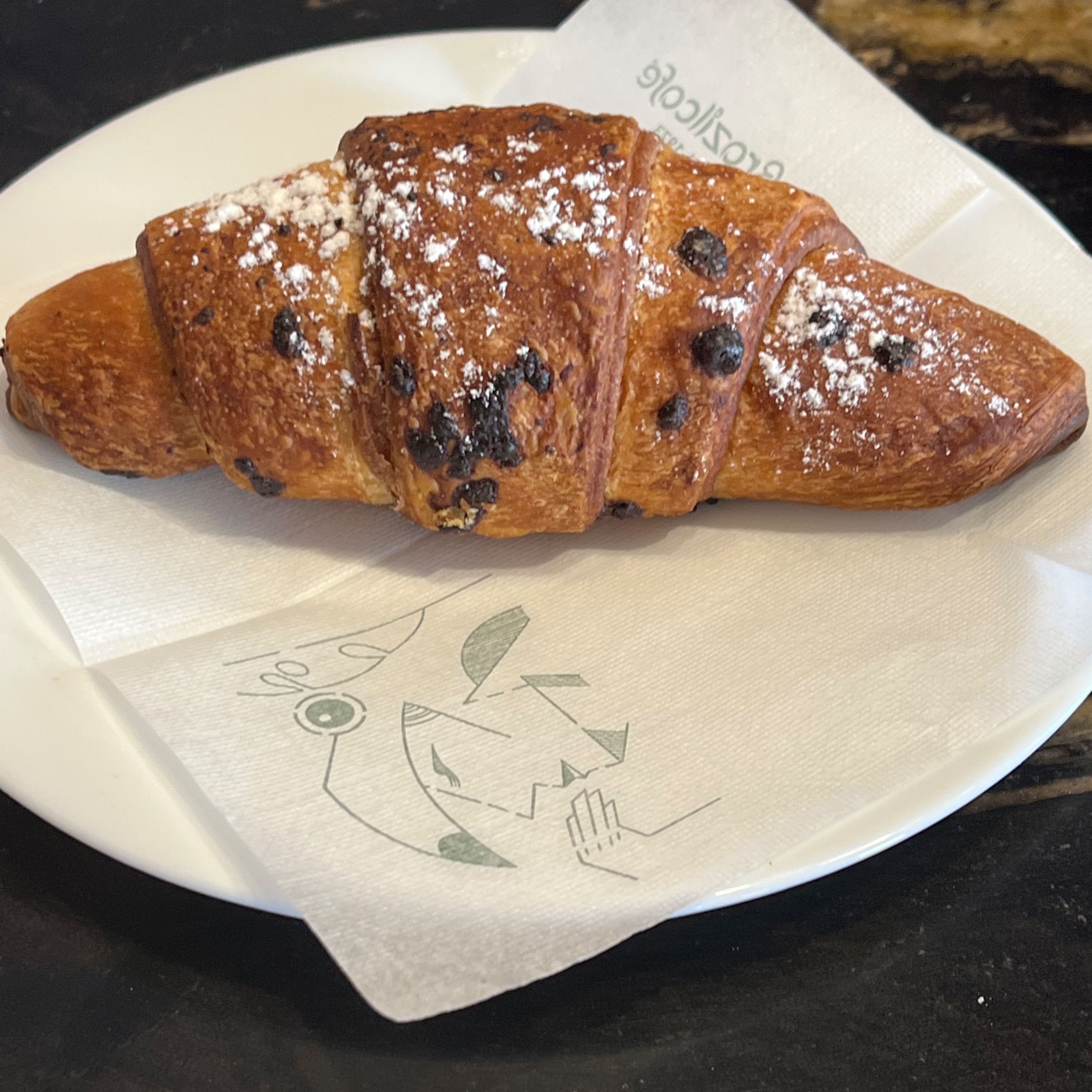 Cornetto gocce di cioccolato