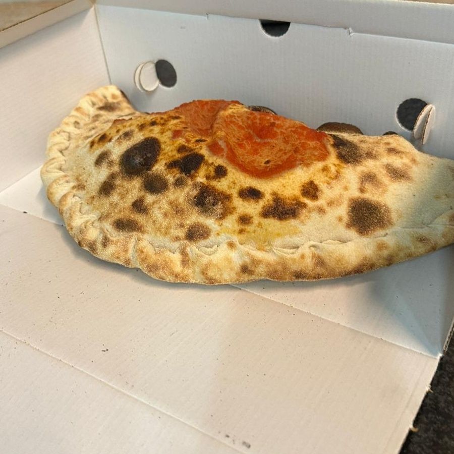 Calzone cotto e funghi