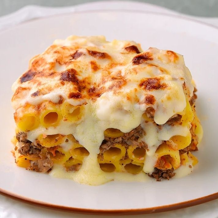 Penne al forno - una porzione