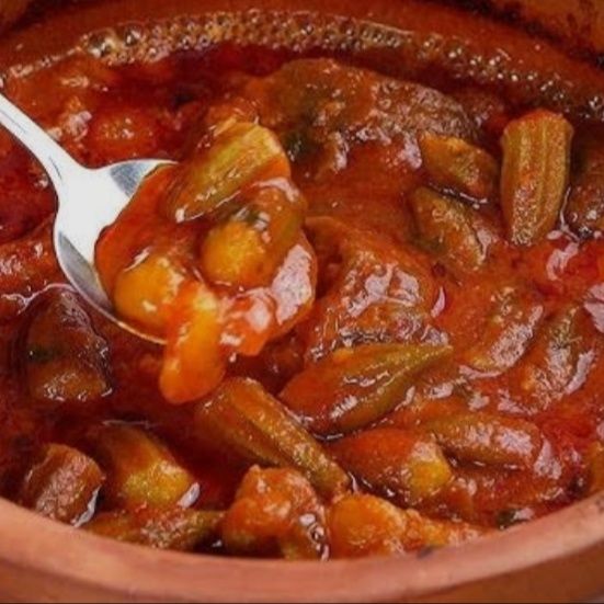 Zuppa di okra - una porzione