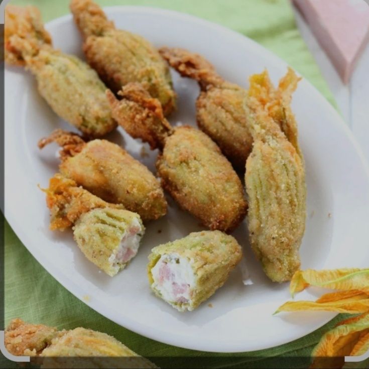 Fiori di zucca in pastella per 2