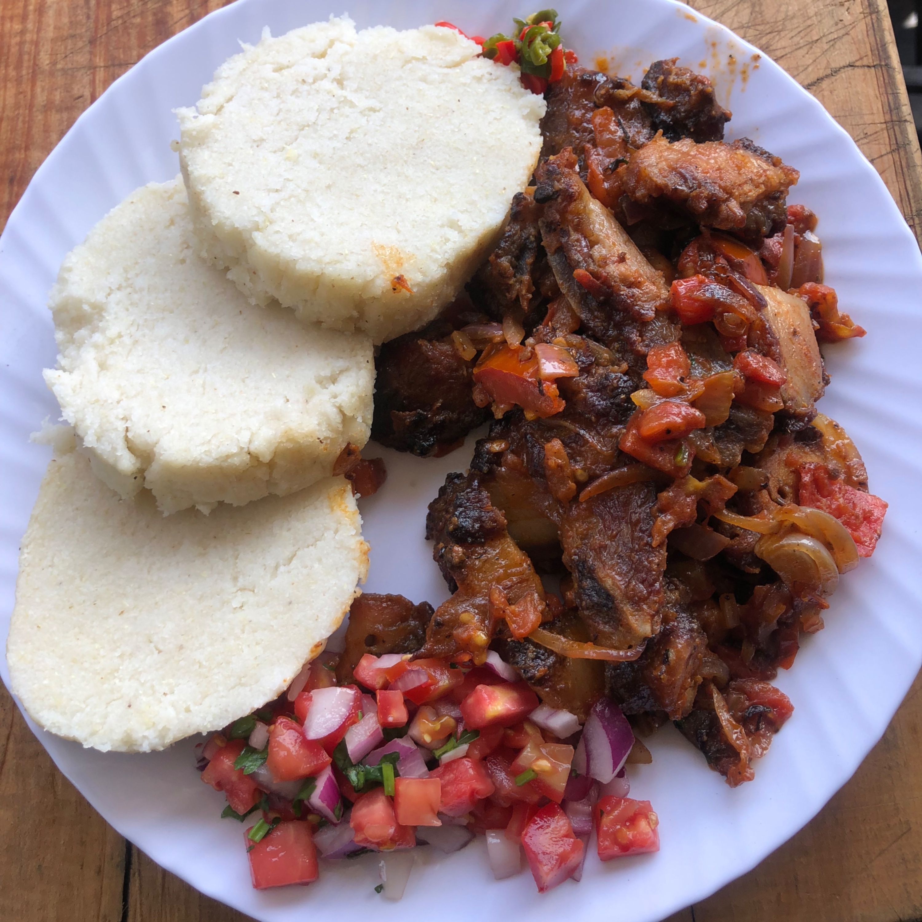 1 kg pan-fried pork with onions