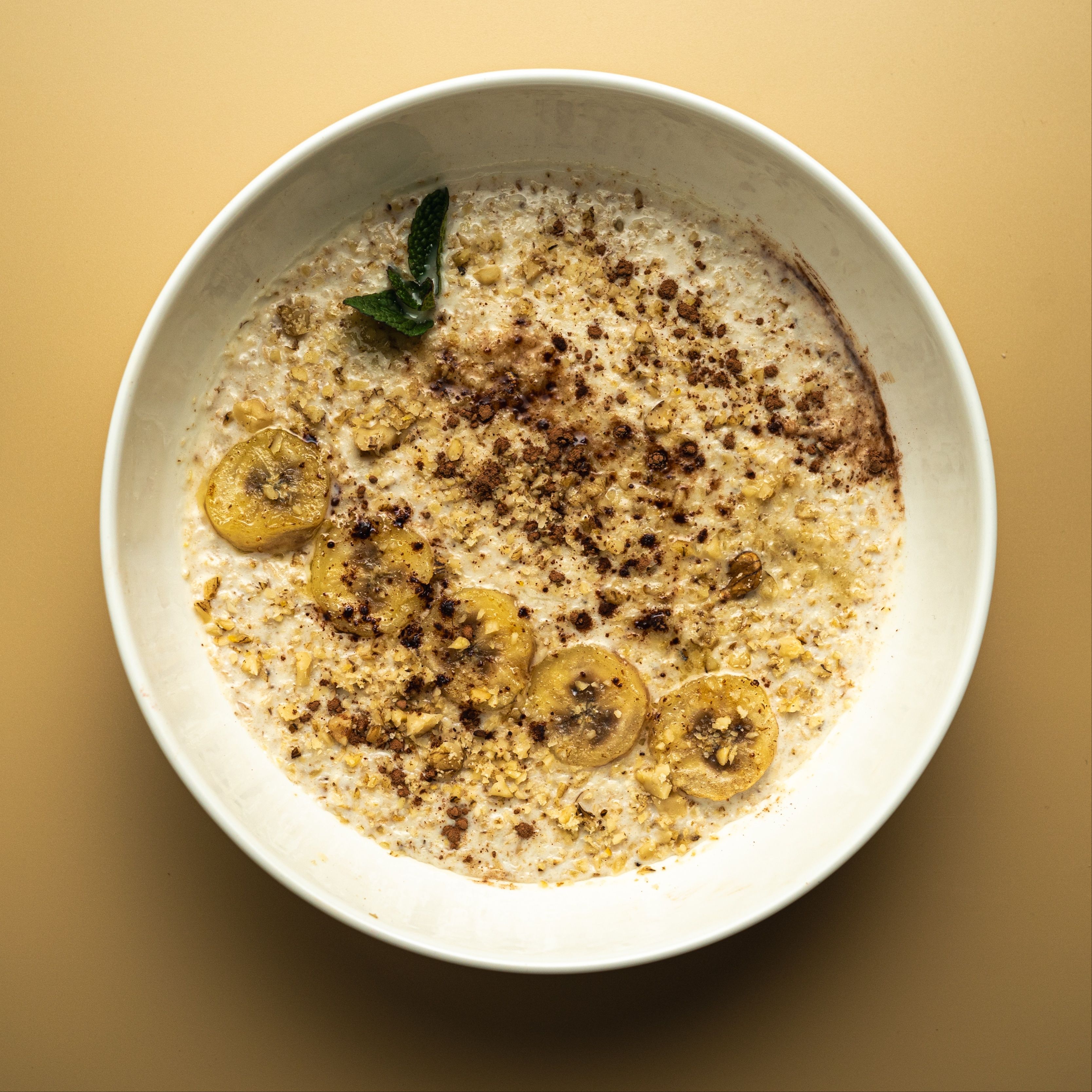 Овсяная каша с бананом