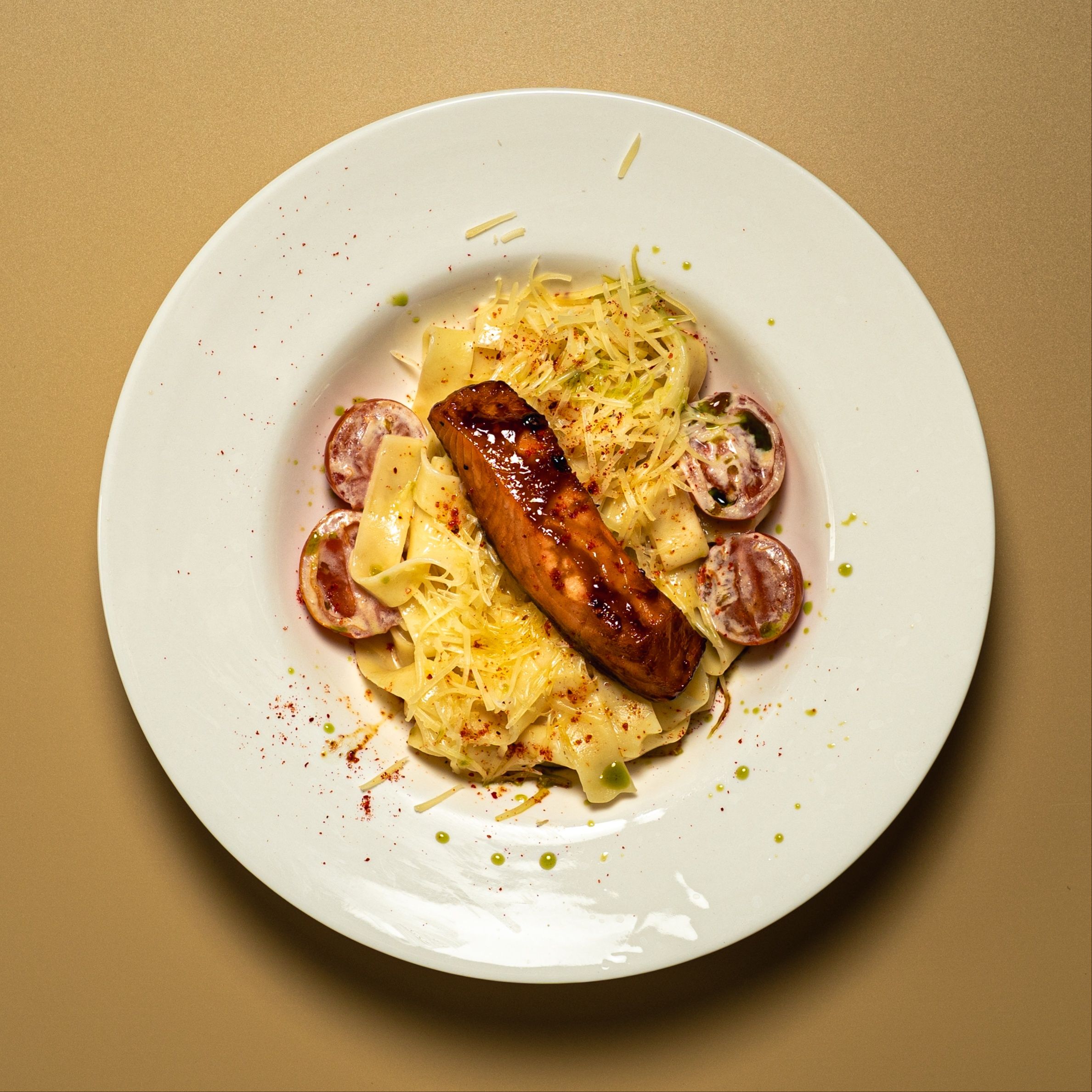 Паста с семгой