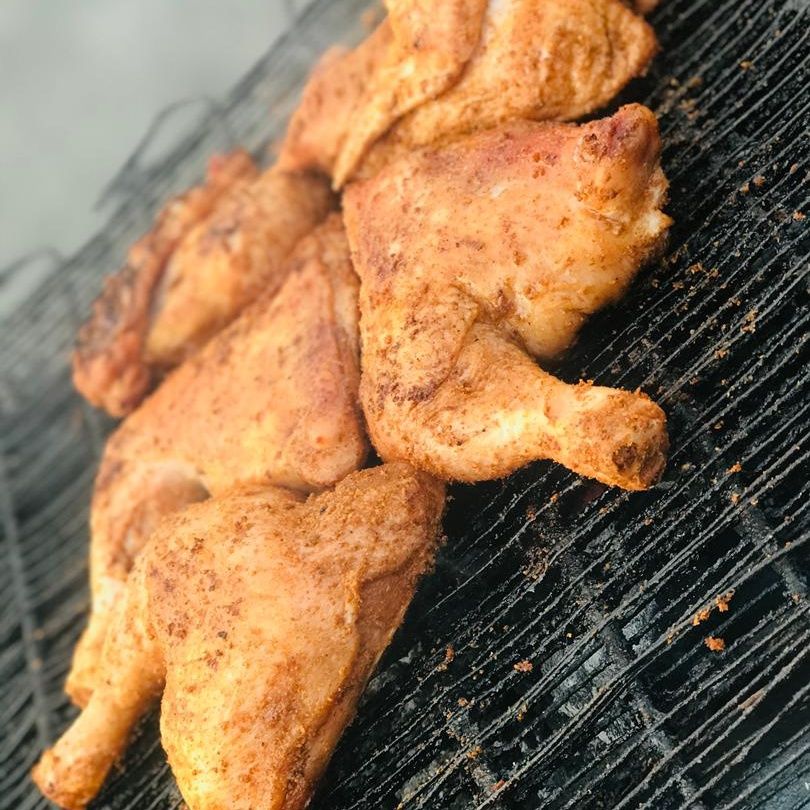 Barbecue chicken with Fries