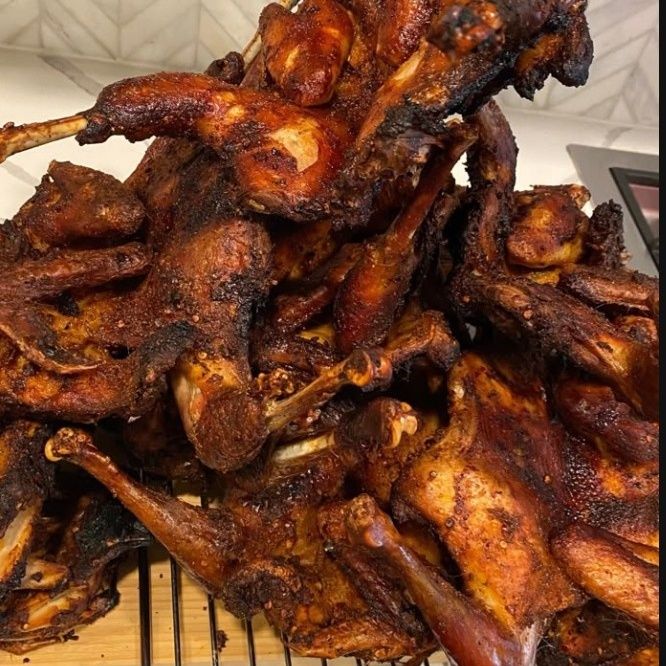 Grilled guinea fowl - full