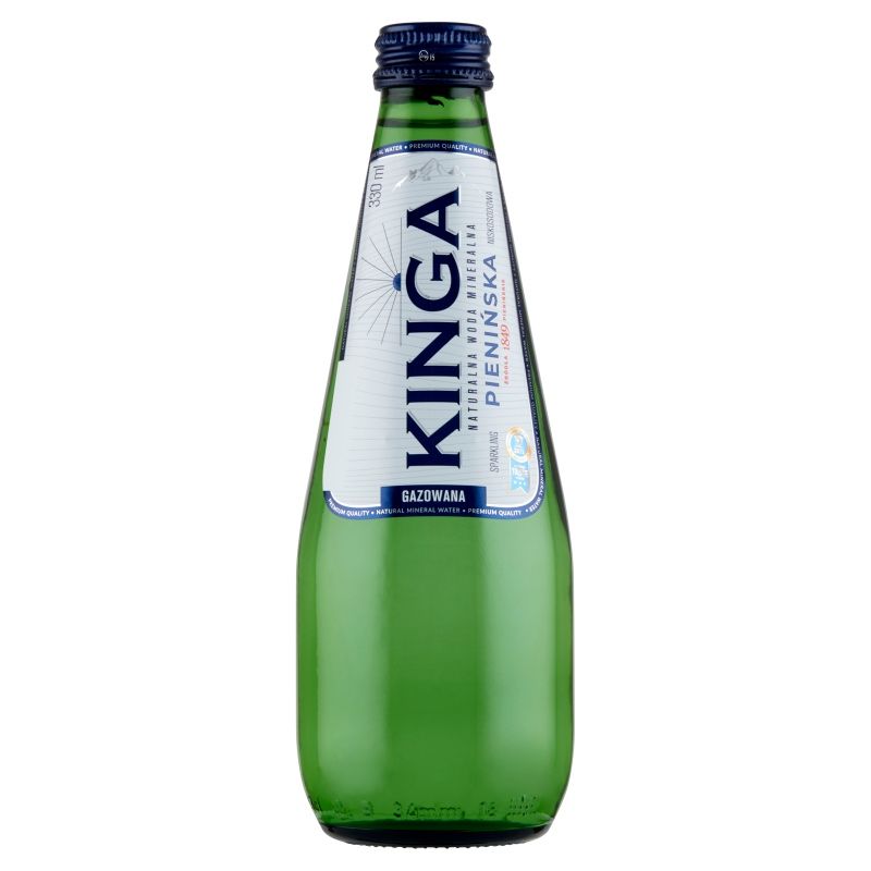 Woda Kinga Pienińska gazowana w szkle 330 ml