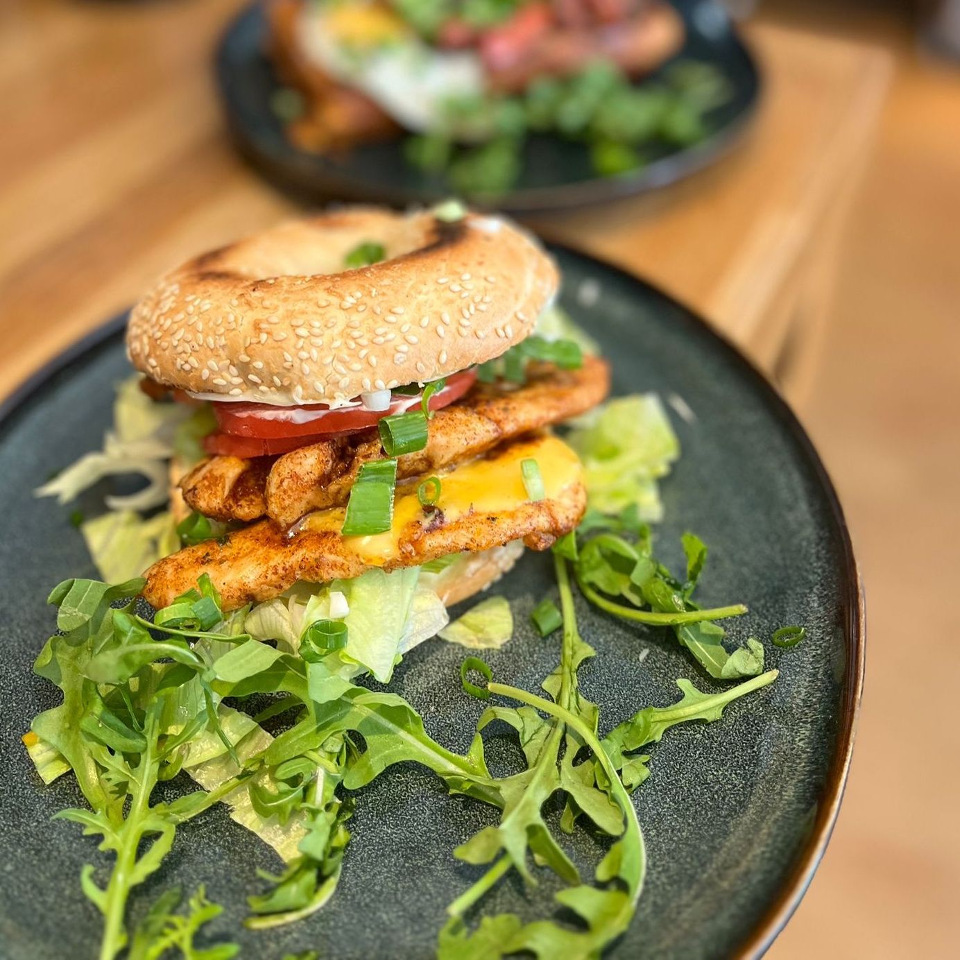 Bajgiel z kurczakiem 