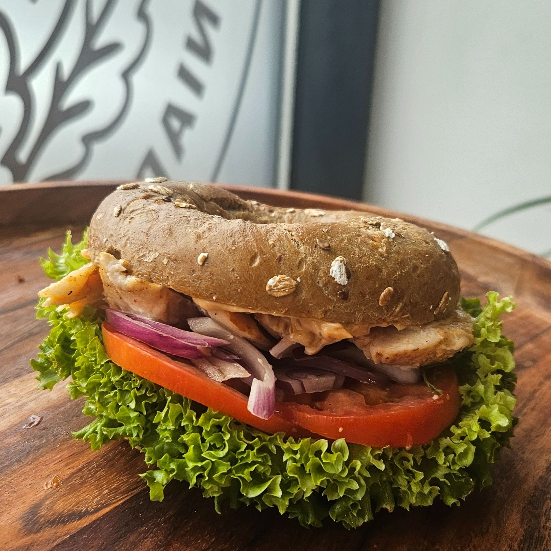 Bajgiel Z Kurczakiem