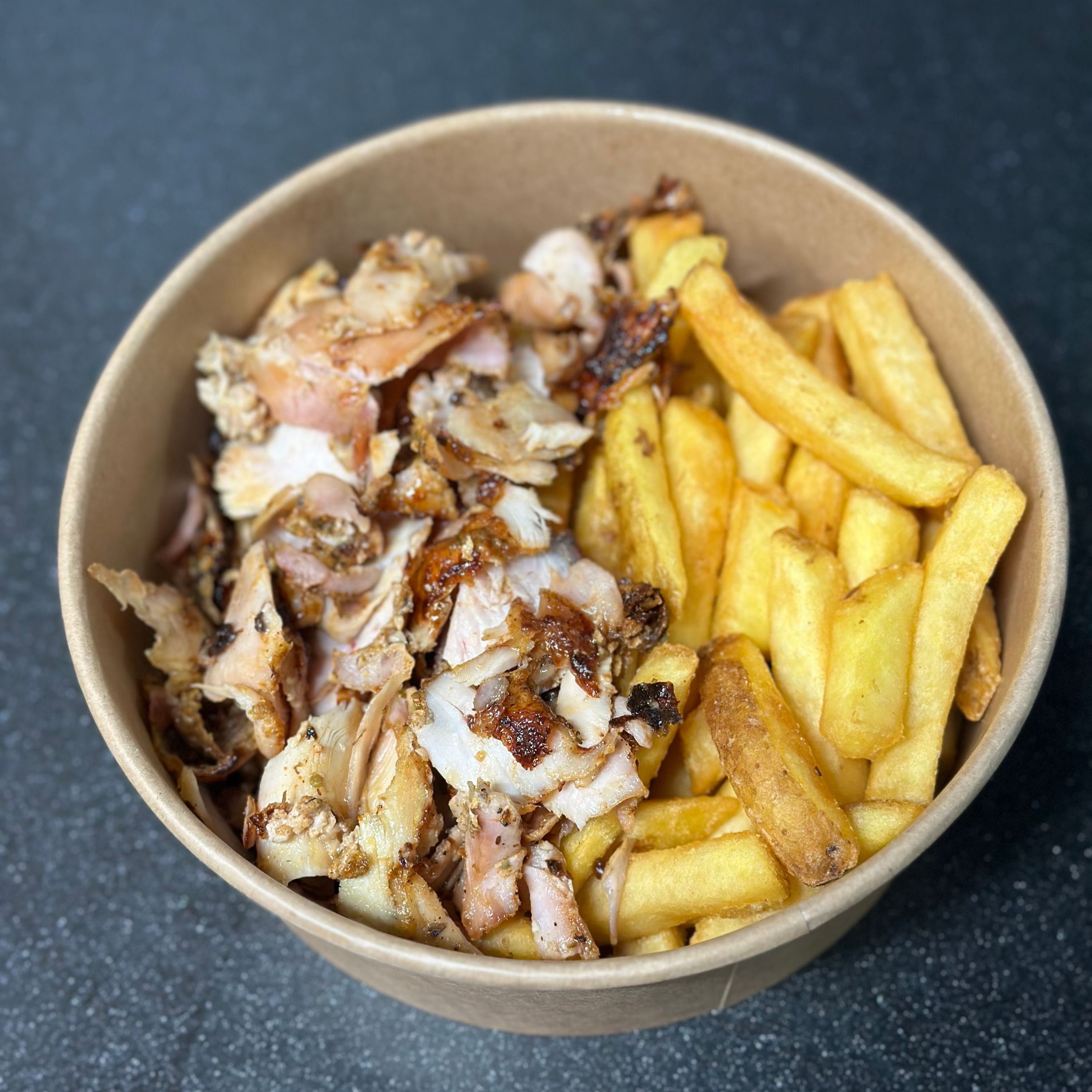 Mięso i frytki Talerz