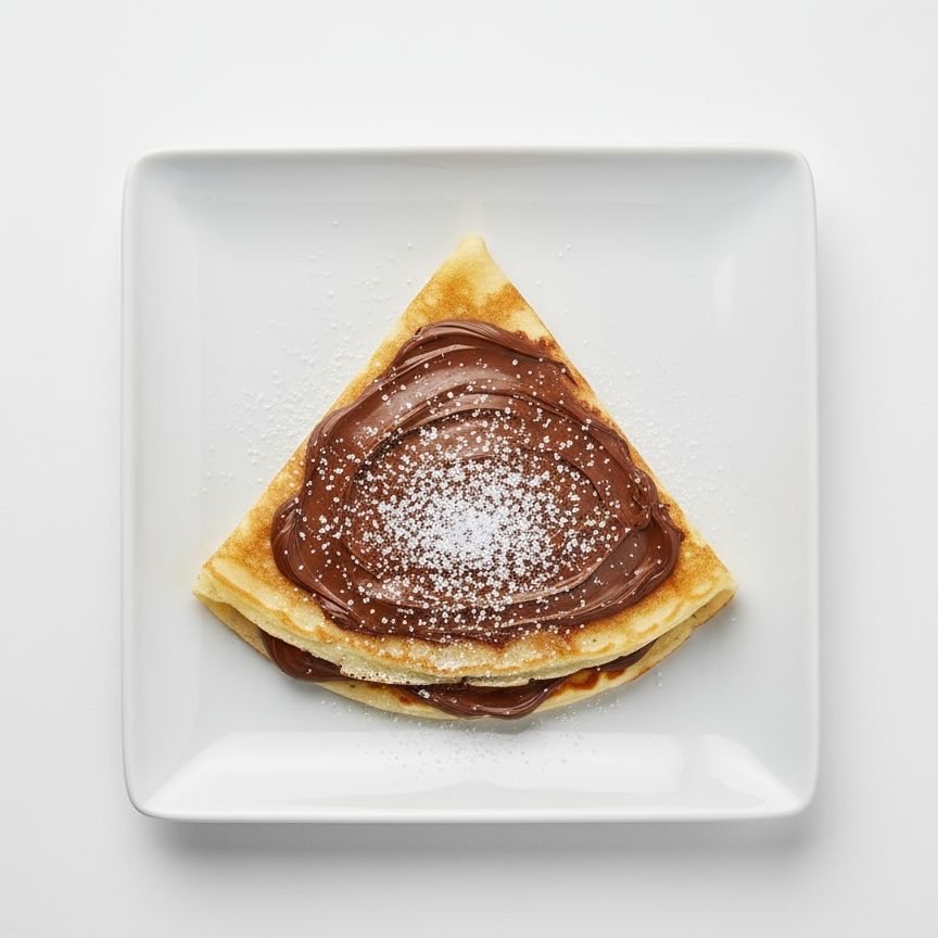 Naleśnik z Nutellą i cukrem pudrem