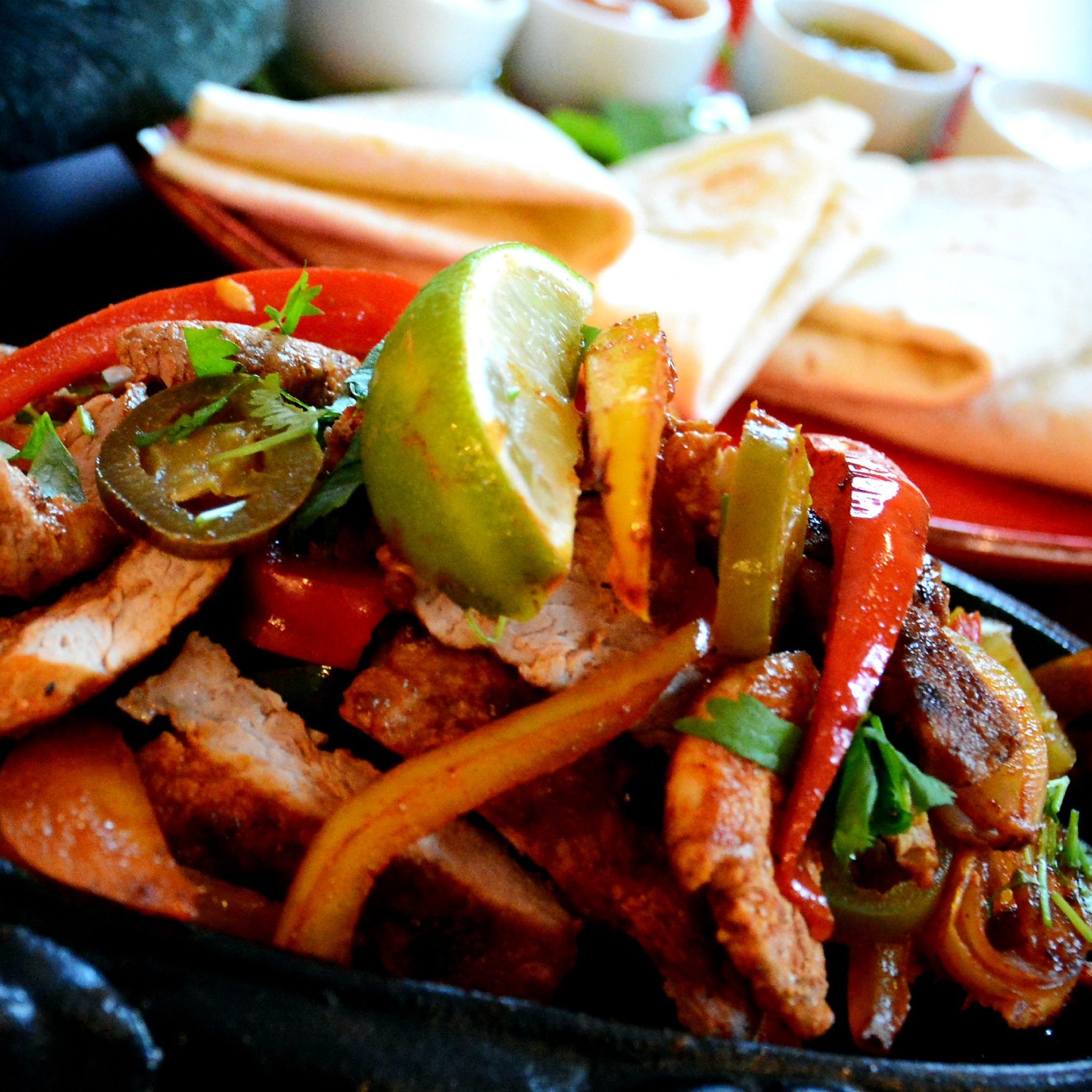 Fajitas de puerco