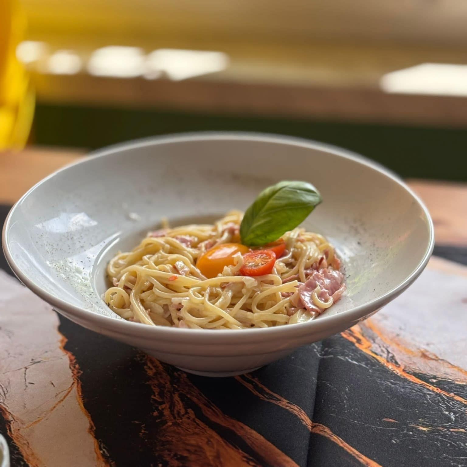 Spaghetti Carbonara Campingowa