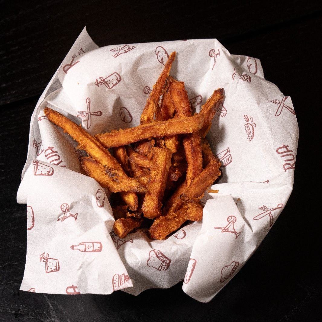 1/2 batata doce frita