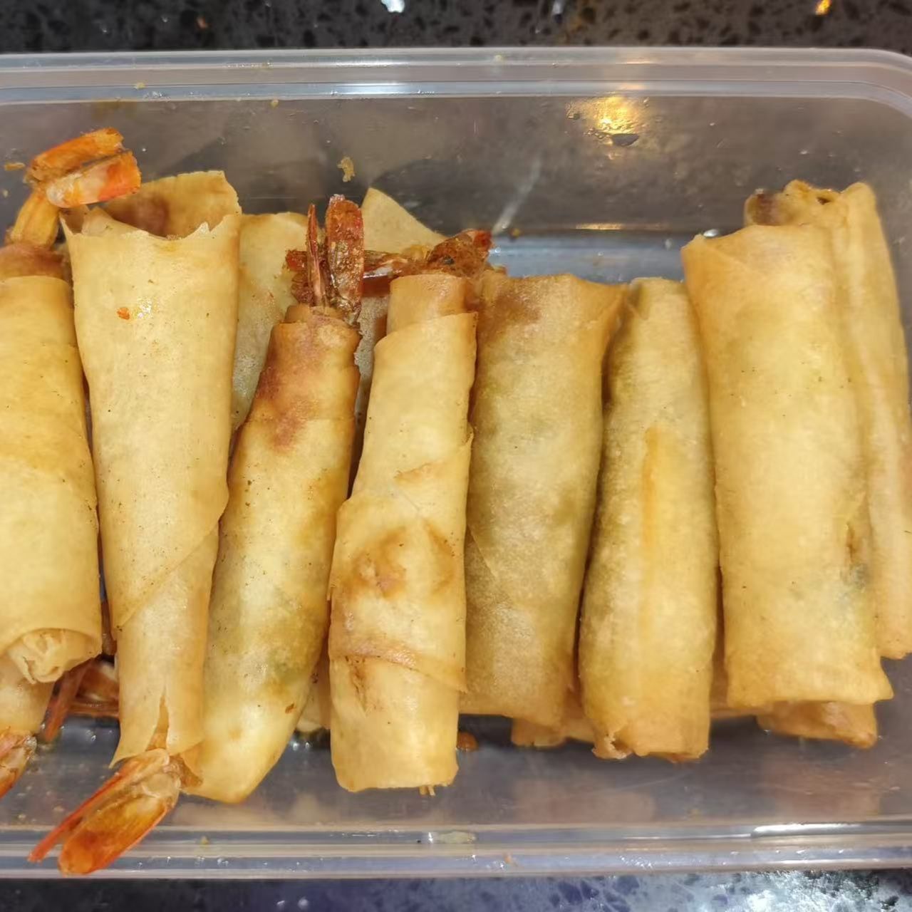 C-2 Crepe de camarão e mini crepes