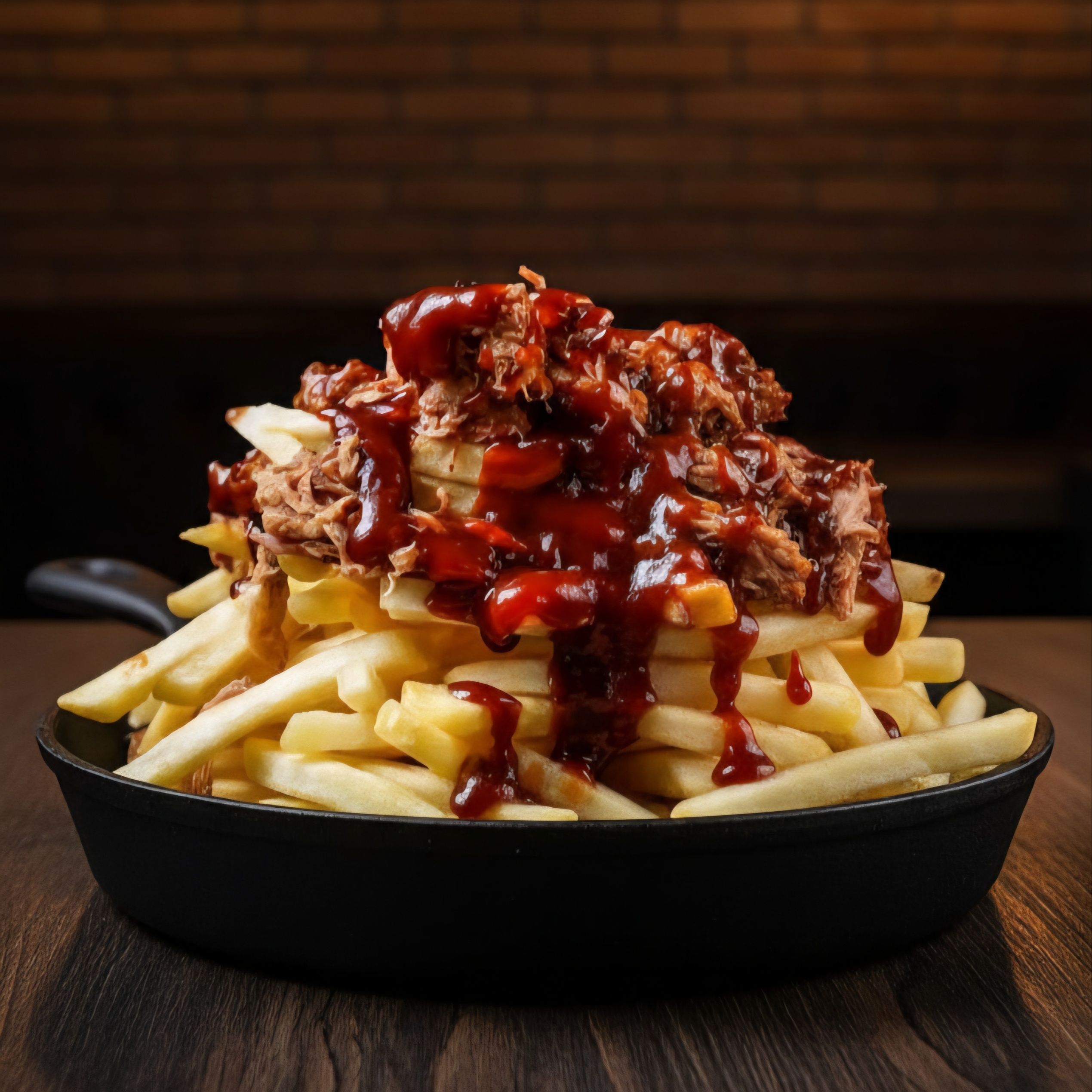 Batatas com pulled pork