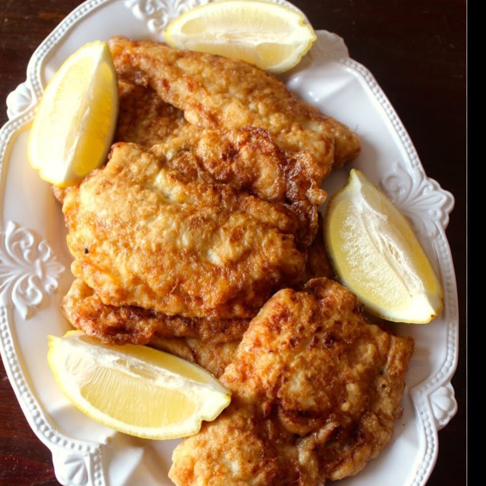 Filetes de pescada c/ arroz e batata 1/2 dose