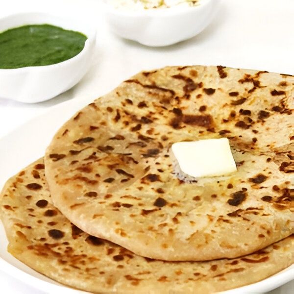 Aloo prantha / Pão Indiano com batata