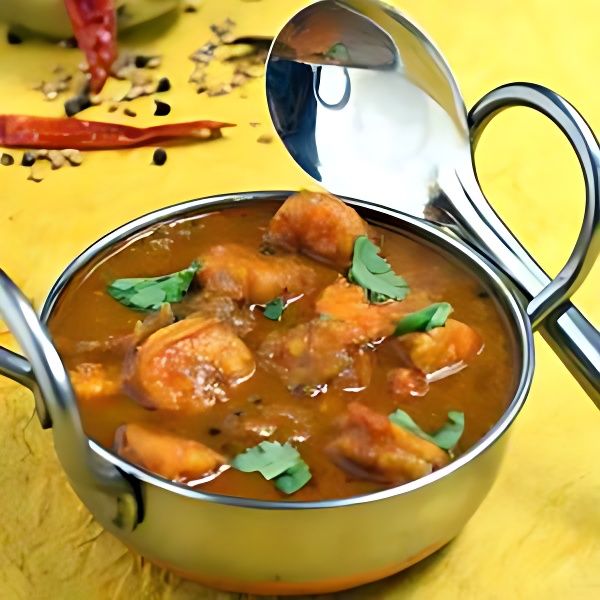 Punjabi prawn balti