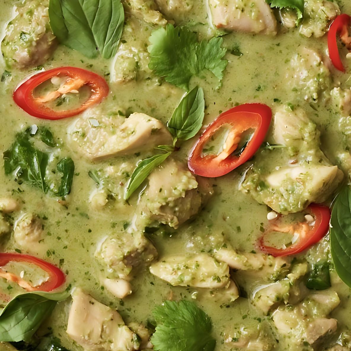 Caril verde de frango/chicken green curry