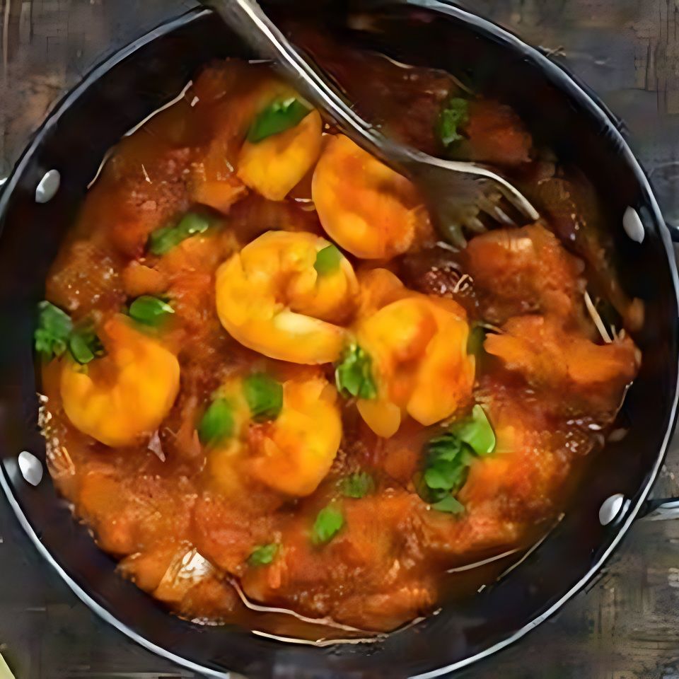 Prawn tawa masala