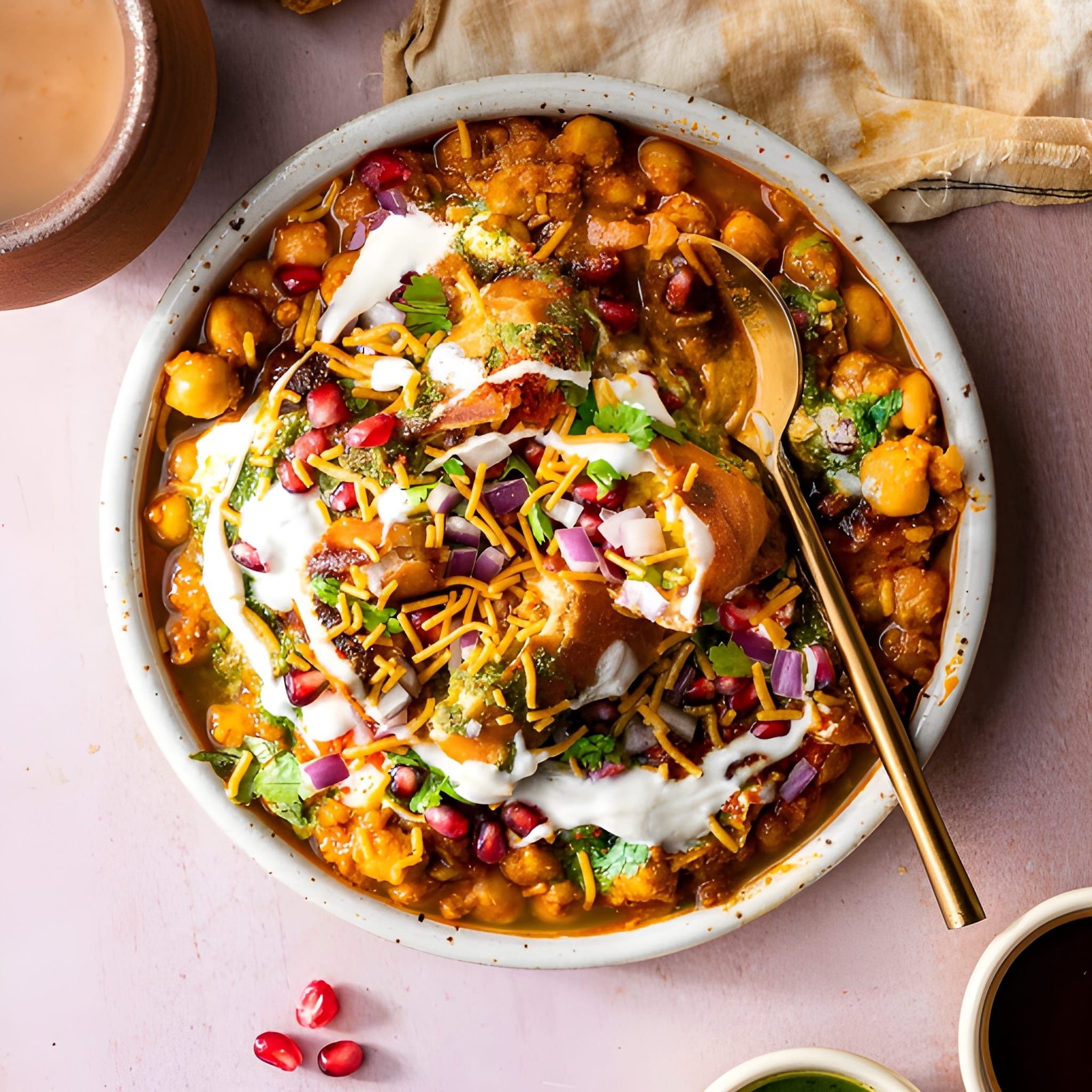 Chamuça vegetariana / samose chole