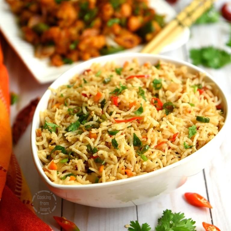 Arroz com malaguete verde e vermelha / chilli rice